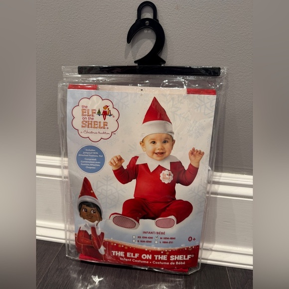 NWT Elf on the Shelf 12-18M Baby Infant Christmas Elf Holiday Costume - Red - Picture 1 of 5